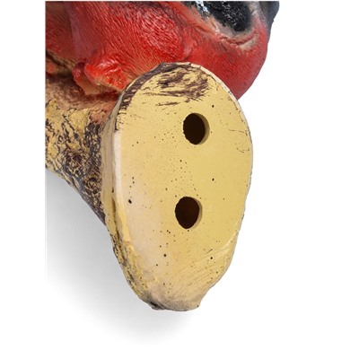 Садовая фигура из полистоуна «Снегири на ветке», подвесная, 15×12×12 см