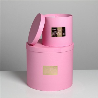 Набор коробок для цветов 5 в 1, упаковка подарочная, «Нежность», 14×14×13 см - 22×22×19.5 см