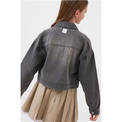 Куртка текстильная джинсовая для девочек PLAYTODAY, 1243740