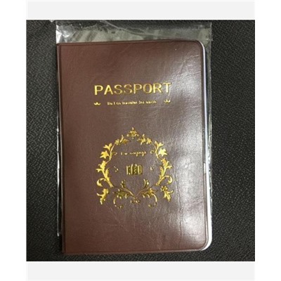 Обложка на паспорт, 4 карм. внутри. Цвет розовый 9046418