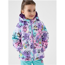 Куртка текстильная с полиуретановым покрытием для девочек (ветровка)