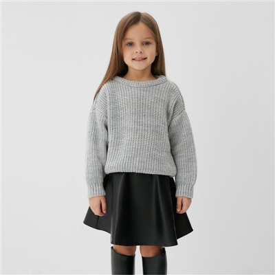 Джемпер детский KAFTAN, размер 30 (98-104 см), светло-серый