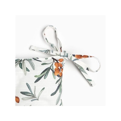 Подушка на стул «Этель» Berry garden, 42×42 см, белая