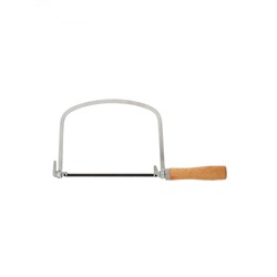 Лобзик ручной ТУНДРА, деревянная рукоятка, в комплекте пилки, 130 мм