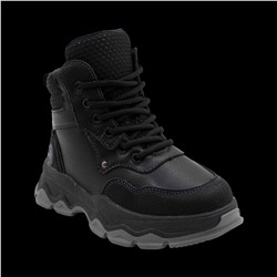 Ботинки зимние на меху А2437 черные