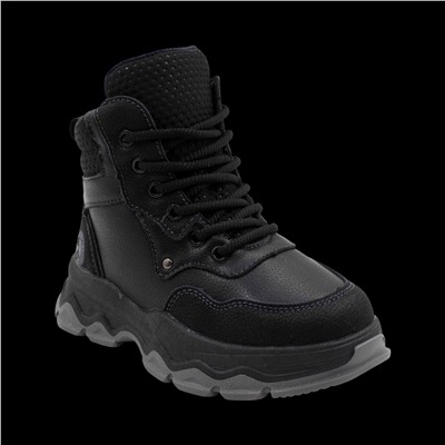 Ботинки зимние на меху А2437 черные