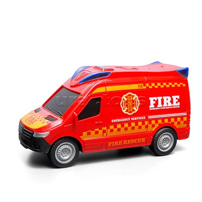 Машина "Пожарная служба" 1:20 (свет, звук) в коробке