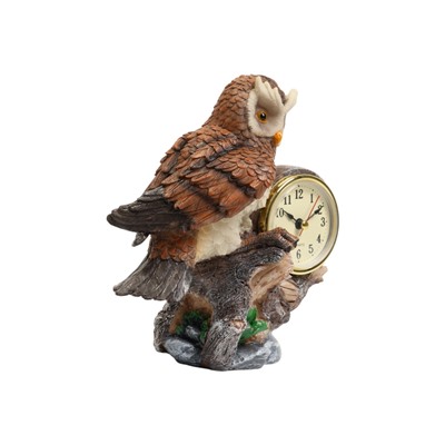 Часы настольные интерьерные «Сова», 17×10×19 см, циферблат d=6 см