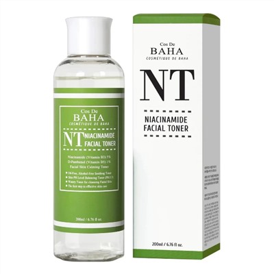 Cos De BAHA Тонер для проблемной кожи с ниацинамидом / NT Niacinamide 5% Facial Toner, 200 мл 22463