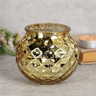 Подсвечник 8x9см КРАСНЫЙ / S838 /уп 100/