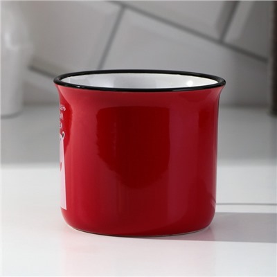 Кружка чайная керамическая «С добрым сердцем», 450 мл