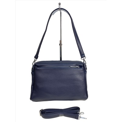 Женская сумка из натуральной замши и искусственной кожи, цвет синий