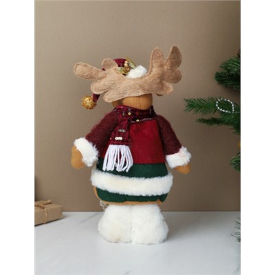 Новогоднее украшение Олень на телескопических ножках 35/60 см / SH056-3 /уп 72/