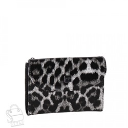 Женский кошелек 7007-9 black white Velina Fabbiano