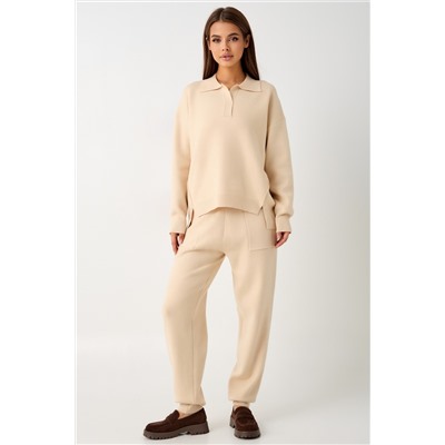 Костюм вязаный теплый с брюками и кофтой #4