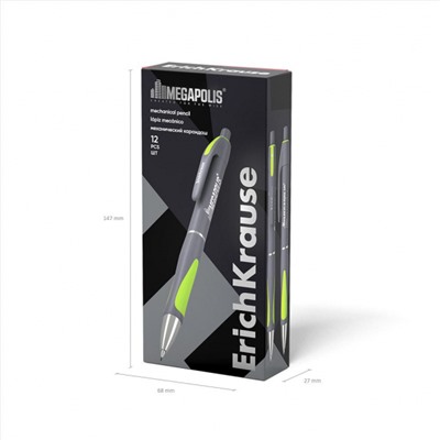 Авт. карандаш 0.5 мм MEGAPOLIS CONCEPT 20340 ErichKrause