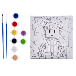 Картина по номерам для детей «Игровой мир»,‎ 15×15 см