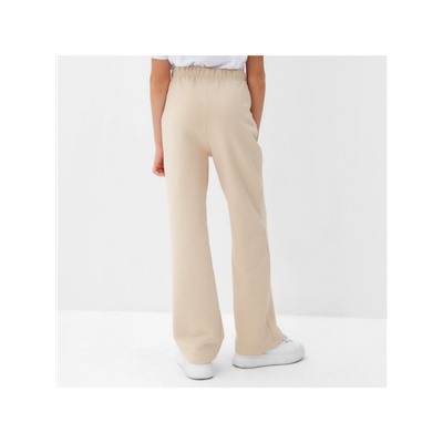 Брюки для девочки MINAKU, бежевые, рост 134 см