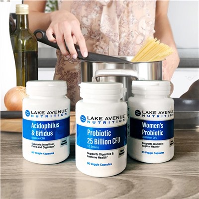Lake Avenue Nutrition, Пробиотики для женщин, 20 млрд КОЕ, 60 растительных капсул