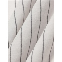 Простыня на резинке 1.5-спальная «Этель» White stripes, 140×200+25 см, жатый хлопок