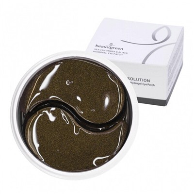 BeauuGreen Гидрогелевые патчи д/глаз c морским огурцом Sea Cucumber & Black Hydrogel Eye Patch