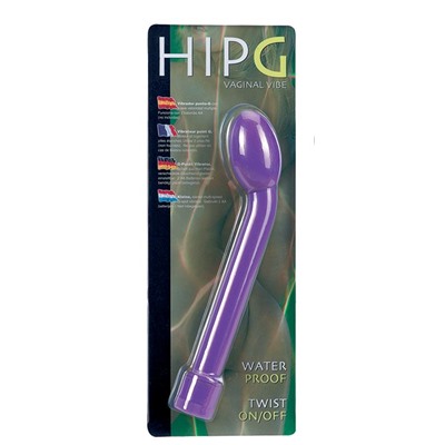 Фиолетовый вибростимулятор для G-точки HIP-G - 18,5 см.