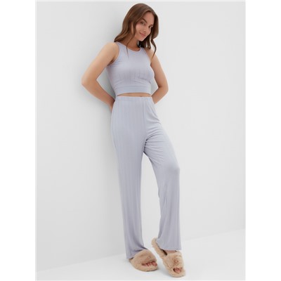 Пижама женская (майка, брюки) KAFTAN, размер 44-46, голубая