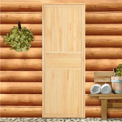 УЦЕНКА Дверь для бани и сауны ХВОЯ 180×70 см