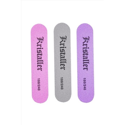 Kristaller Бафик для ногтей овал 180/240 грит, 1 шт., в ассортименте KRISTALLER, 1107553