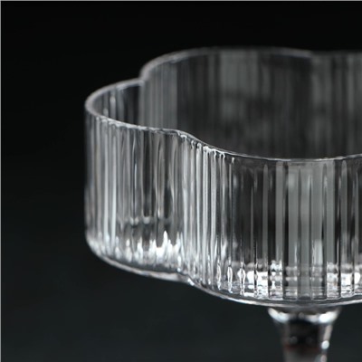 Креманка «Флер», 9.8×12 см, стекло, прозрачная