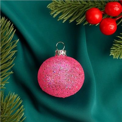 Ёлочный шар «Блестящий» новогодний, d=4.5 см, МИКС