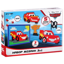 Мозаика 3 в 1 «Тачки», аквамозаика, термомозаика и мозаика из EVA, 4+