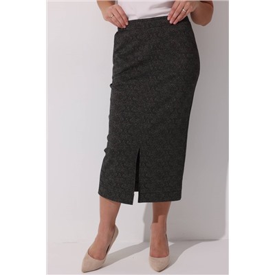 Юбка женская  144/04/Черный, коричневый