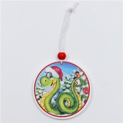 Елочные игрушки в деревянной подарочной упаковке, 12 шт.