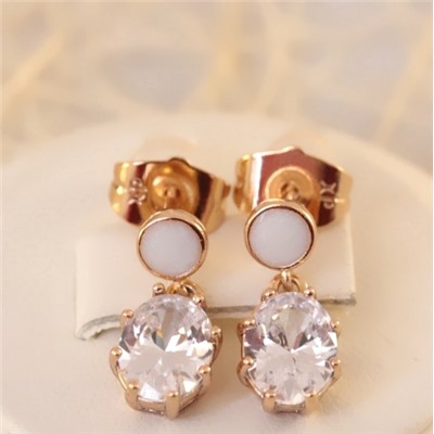 Серьги-гвоздики позолота  H01-15148