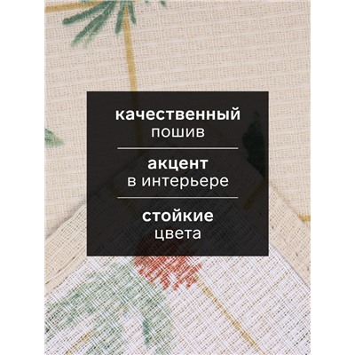 Набор новогодних полотенец Доляна «Зимние праздники» 28×46 см - 2 штуки, 100% хлопок, вафля 160 г/м²