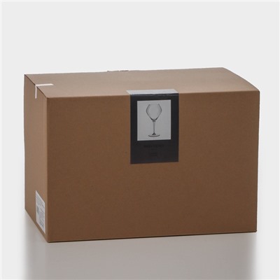 Бокалы для вина «Брависсимо», 620 мл, набор 6 шт., стекло, прозрачные