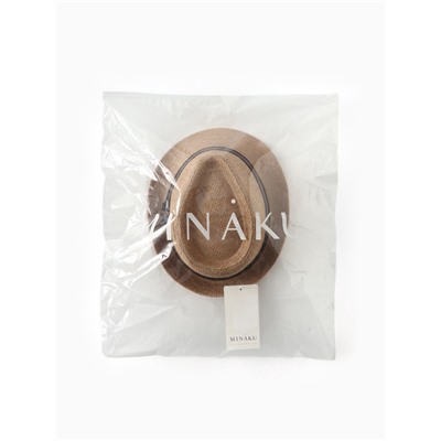 Шляпа мужская MINAKU «Пляж», размер 58, коричневая