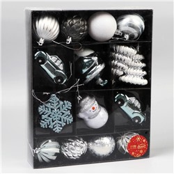 Ёлочные игрушки «Карусель», новогодние, набор 20 шт., МИКС