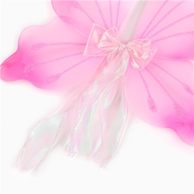 Карнавальный набор «Бабочка», юбка, крылья, розовый