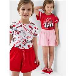 Шорты трикотажные для девочек, 2 шт в комплекте