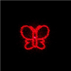 Лазерная указка, 5 видов луча, от батареек 3×LR44, красный луч, 6.8×1.3 см