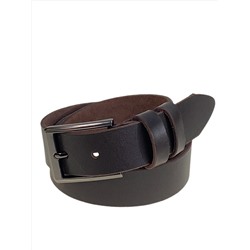 Ремень мужской из натуральной кожи, цвет шоколад