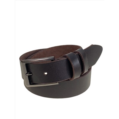 Ремень мужской из натуральной кожи, цвет шоколад