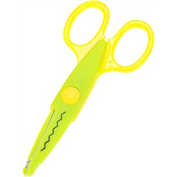 Ножницы детские, зелёно-жёлтые. МОНСТРИКИ, 13 см (НЖ-1151) с фигур.лезв,в к/б