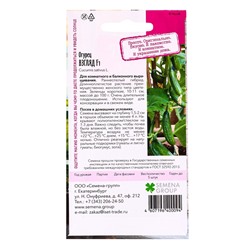 Семена "Растёт дома!" Огурец Взгляд, F1  5 шт.