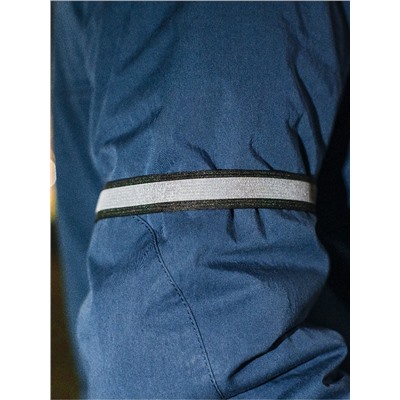 Светоотражающая лента-резинка, 20 мм, 10 ± 1 м, цвет чёрный