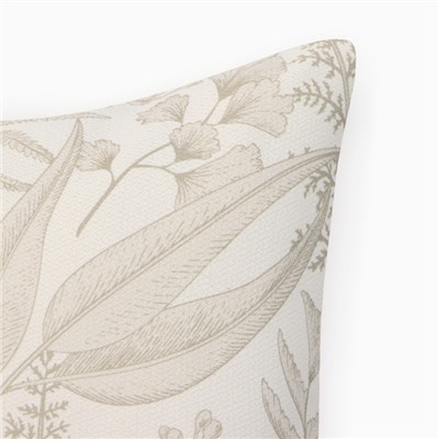 Чехол на подушку «Этель. Листва», 43×43 см, бежевый