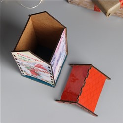 Чайный домик «Счастливого нового года!», 20×10.5×9.5 см, МИКС