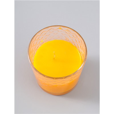 УЦЕНКА Свеча ароматическая в стакане "Зимний мандарин", подарочная упаковка, 8х8,5 см, 30 ч